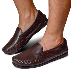 Mocassim Masculino Couro Café na internet