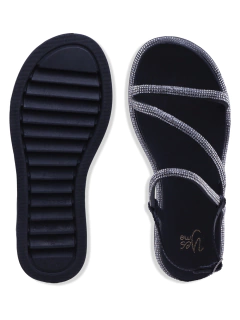 Imagem do Sandalia Feminina YES Preto Crystal | Estilo Cintilante