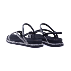 Sandalia Feminina YES Preto Crystal | Estilo Cintilante - loja online