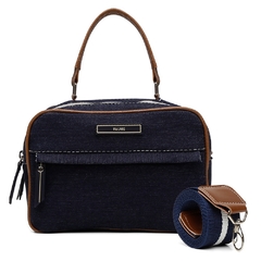 Bolsa Pequena Alça Lona Azul Marinho - comprar online