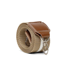 Bolsa Pequena 3 Zíper de Lona Bege - loja online