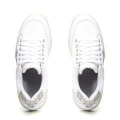 Tênis Feminino Branco e Preto em Couro – Conforto e Estilo para Todas as Ocasiões - loja online