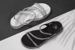 Sandalia Feminina YES Preto Crystal | Estilo Cintilante na internet