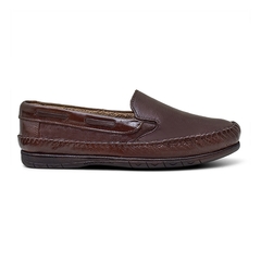 Mocassim Masculino Couro Café - comprar online