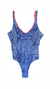 Traje de baño Malla Stars de color azul con estampado de estrellas y cuadros.