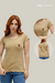 T-shirt Estonada Feminina Baby Long Areia - comprar online
