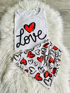 PIJAMA CORTO LOVE - comprar online
