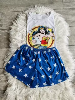 PIJAMA CORTO MUJER MARAVILLA