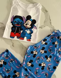 PIJAMA LARGO STICH/MICKEY - comprar online