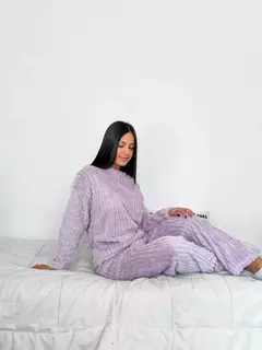 PIJAMA POLAR SOFT LILA - comprar online