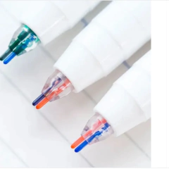 CANETA DUAS LINHAS AZUL E ROSA na internet