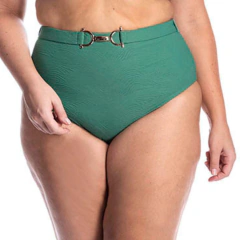 2220 Tanga hot pants texturizada com cinto