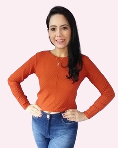 Blusa Canelada Curta