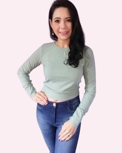 Blusa Canelada Curta - comprar online