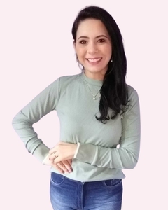 Blusa Canelada com punhos na internet
