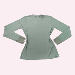 Blusa Canelada com punhos - Shemizi Store