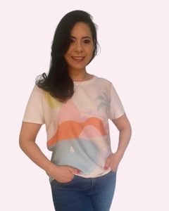 Blusa Estampada na Frente Tropical