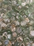 GEMAS DE VIDRO CRISTAL VERDE CLARA ESPELHADA