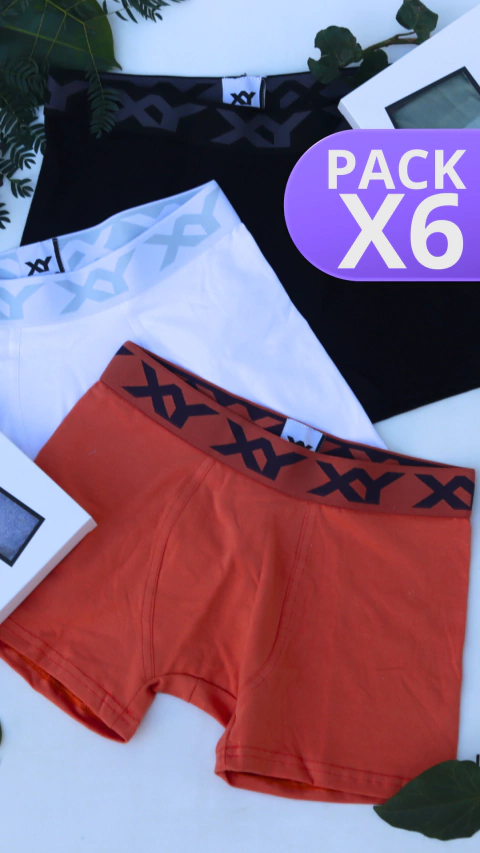 PACK X6 BOXERS - XY LISOS COLORES SURTIDOS - comprar online