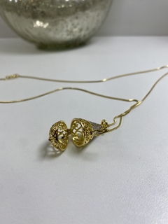 COLAR DIFUSOR FOLHEADO A OURO 18K PARA OLEO ESSENCIAL na internet