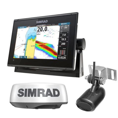 Combo Simrad GO9 XSE 9" + Radar HALO20 + Transductor 83/200 kHz