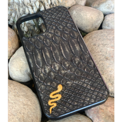 Python SILVER-GOLD BLACK IPHONE