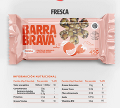 Brava barrita de cereal Fresca: Frutilla y Naranja x unidad 45gr