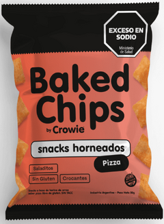 Crowie Baked Chips Snacks horneados Pizza x 50 g.