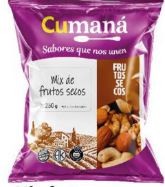 Cumaná Mix de Frutas Secas 250gr