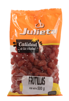 Frutillas deshidratadas 500gr