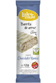 Barrita de arroz Lulemuu Chocolate Blanco x unid