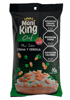 Maní saborizado maní king Crema y Cebolla x unid 80gr