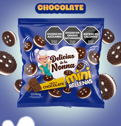 Delicias de la Nonna MINI Galletas Chocolate rellenas limón 160gr