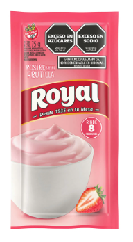 Postre royal sabor frutilla 75gr