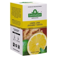 Té Saint Gottard Infusión Limón Lima Jengibre Menta 20saq
