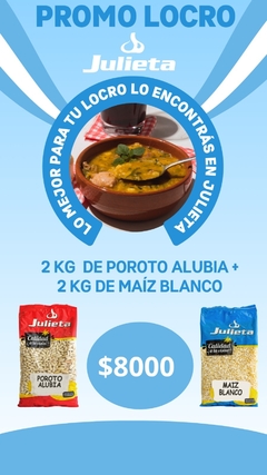 PROMO LOCRO (2kg Maiz blanco + 2kg poroto alubia) - comprar online