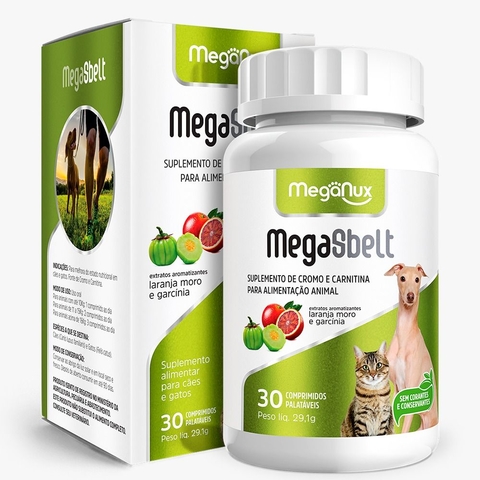 MegaSbelt 970mg 30 comp - Meganux - Cães e Gatos