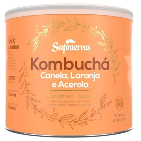 Kombuchá - Canela, Laranja e Acerola - 200g - Supraervas