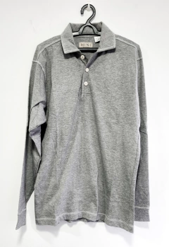 Camiseta Pólo Cinza Mescla