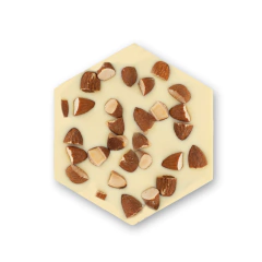 Tableta de Chocolate Blanco con Almendras - Cirque Chocolat