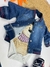 Jaqueta jeans menino listra vermelha-027 - comprar online