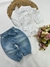 Calça jeans menina laço-265