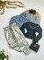 Calça cargo jogger metalizado