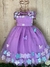 Vestido festa- flores 3D
