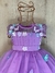 Vestido festa- flores 3D - comprar online
