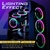 Aigo R12 Computer Case PC Fan Adjust ARGB Cooling Fan 120mm Quiet Control AURA SYNC Computer Cooler Cooling RGB Case Fans en internet