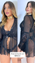 Robe em Tule CURTO - Preto - Lidiely Intimates