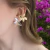 Brinco Flor orgânica ouro - comprar online
