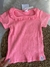Camiseta canelado babado neon