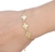Pulseira trevo Virgínia Dourada - comprar online